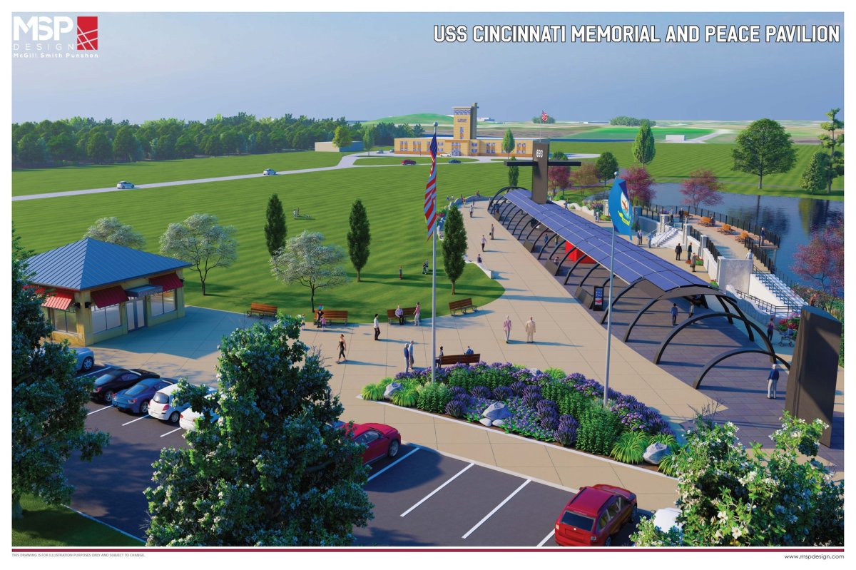 USS Cincinnati project at West Chester park